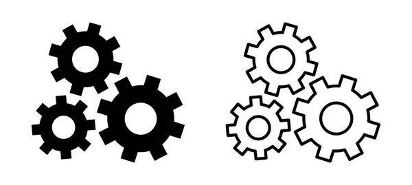 stock vector gears on a white background