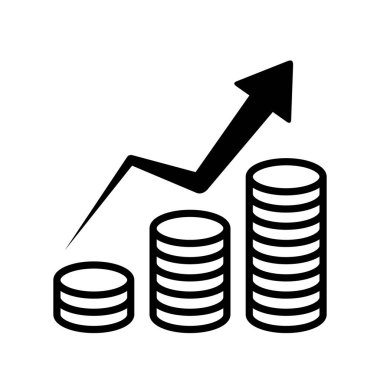 kar büyüme grafiği, madeni para simgesi