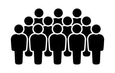 Sembol, insan ikonu. Vektör grafikleri.