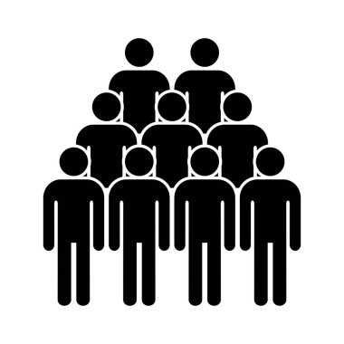 Sembol, insan ikonu. Vektör grafikleri.