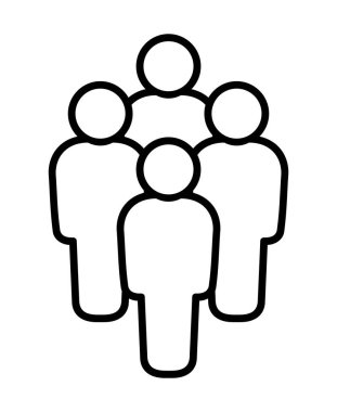 Sembol, insan ikonu. Vektör grafikleri.