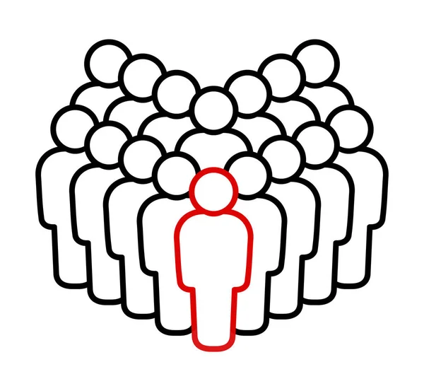 Simbolo Icona Della Gente File Vettoriale — Vettoriale Stock