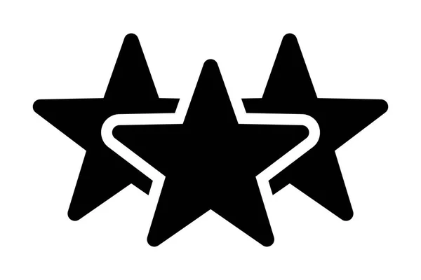 Estrellas Iconos Sobre Fondo Blanco — Vector de stock