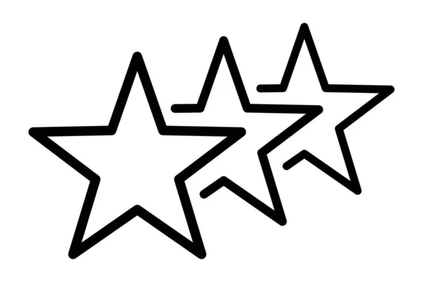 Иконки Звезд Белом Фоне — стоковый вектор
