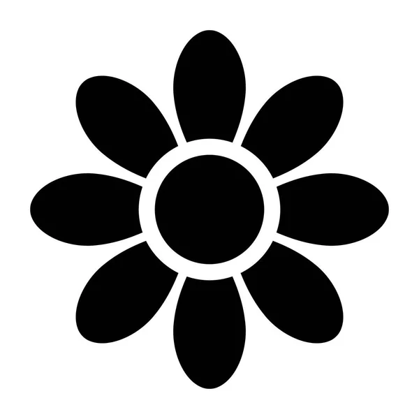 Blume Symbol Isoliert Auf Weißem Hintergrund — Stockvektor