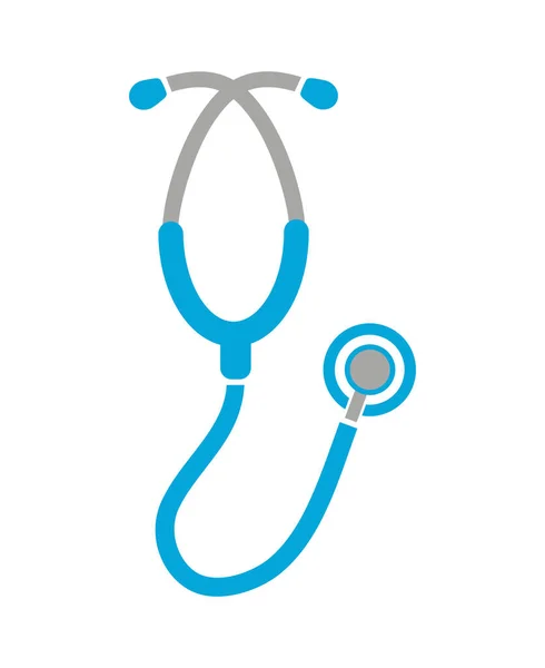 Stethoscope Icon White Background — Stock Vector