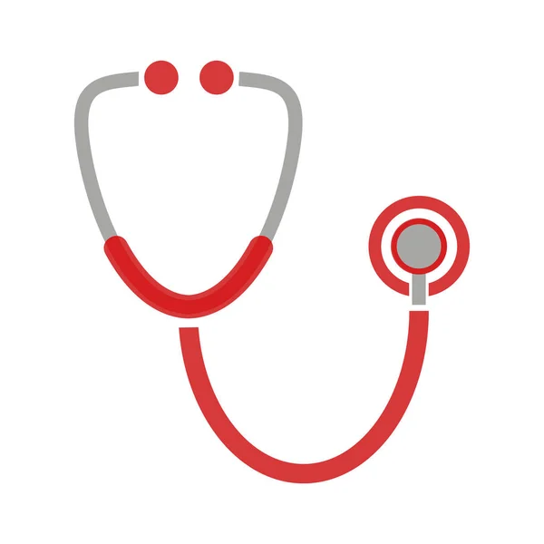Stethoskop Symbol Auf Weißem Hintergrund — Stockvektor