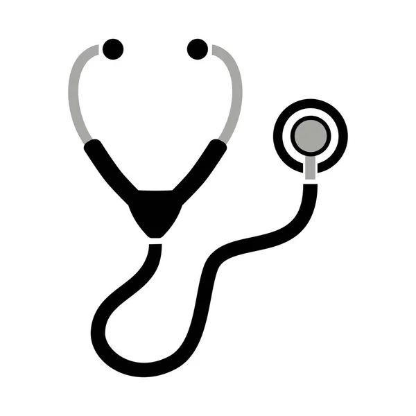 Ikona Stetoskopu Białym Tle — Wektor stockowy