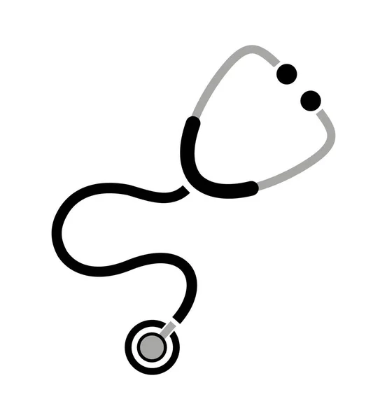 Ikona Stetoskopu Białym Tle — Wektor stockowy