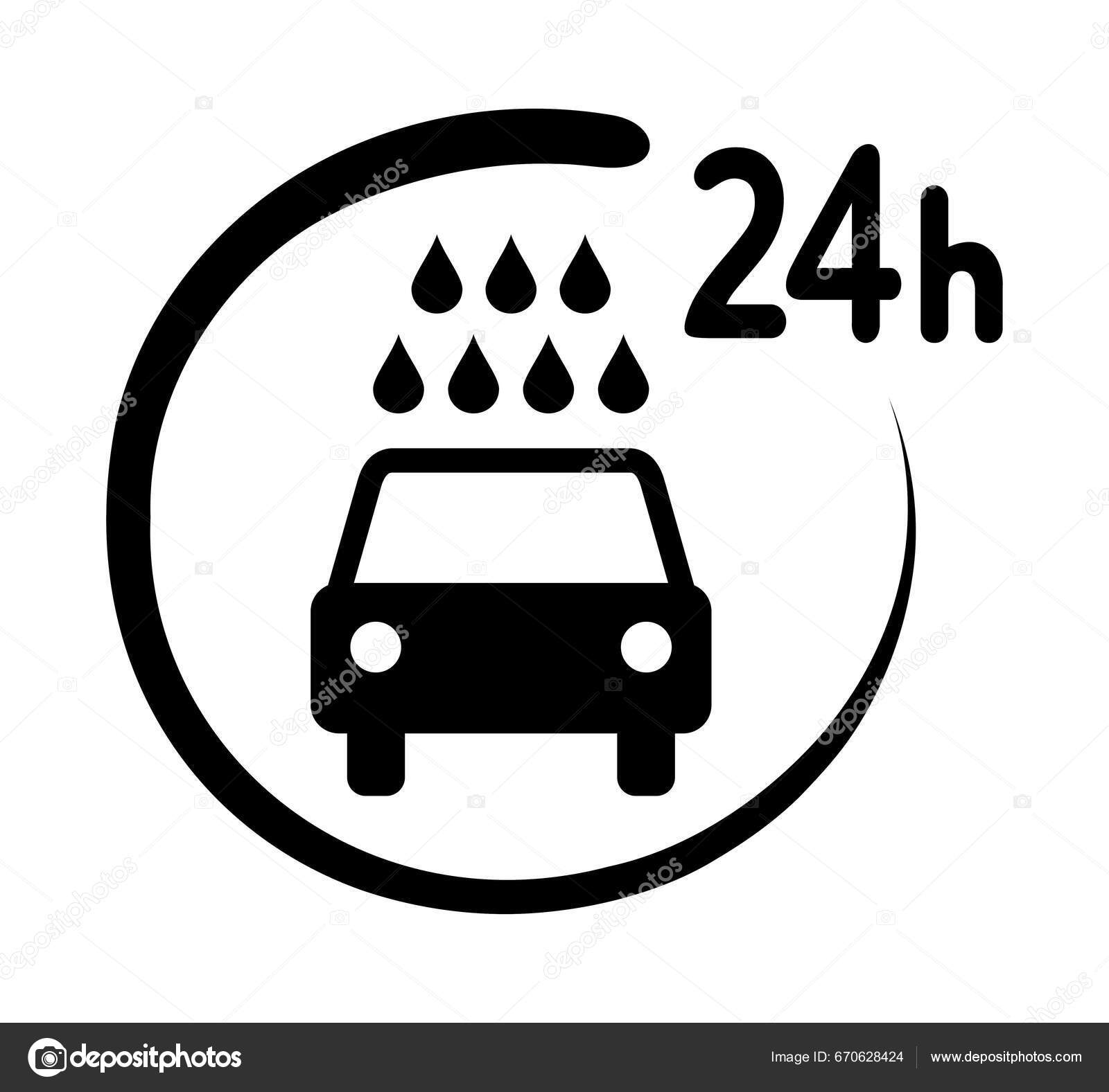 Car Wash Clock Icon Stock Vector by ©robert6666 670628424