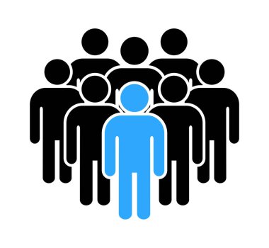 Sembol, insan ikonu. vektör dosyası.