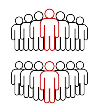 Sembol, insan ikonu. vektör dosyası.