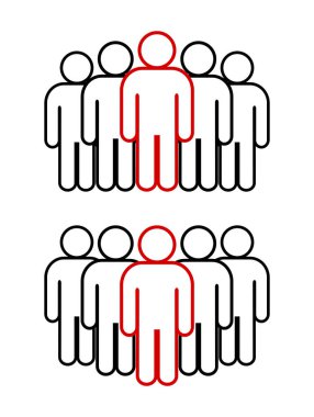 Sembol, insan ikonu. vektör dosyası.