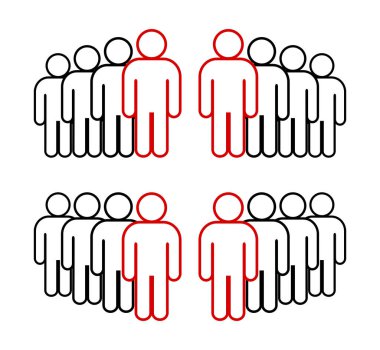 Sembol, insan ikonu. vektör dosyası.