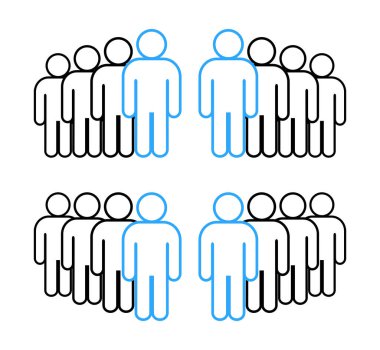 Sembol, insan ikonu. vektör dosyası.