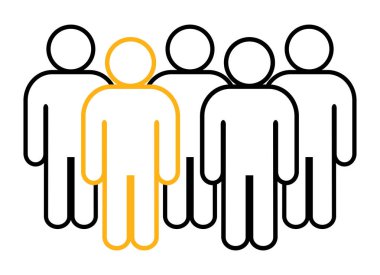 Sembol, insan ikonu. vektör dosyası.