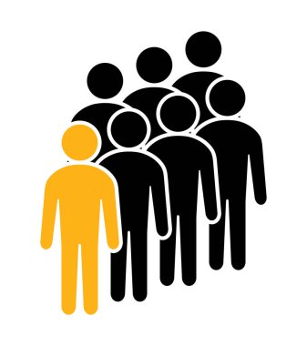 Sembol, insan ikonu. vektör dosyası.