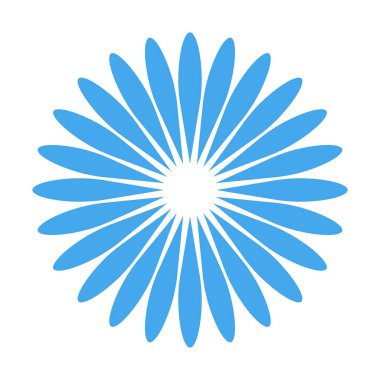 çiçek sembolü simgesi, vektör illüstrasyonu