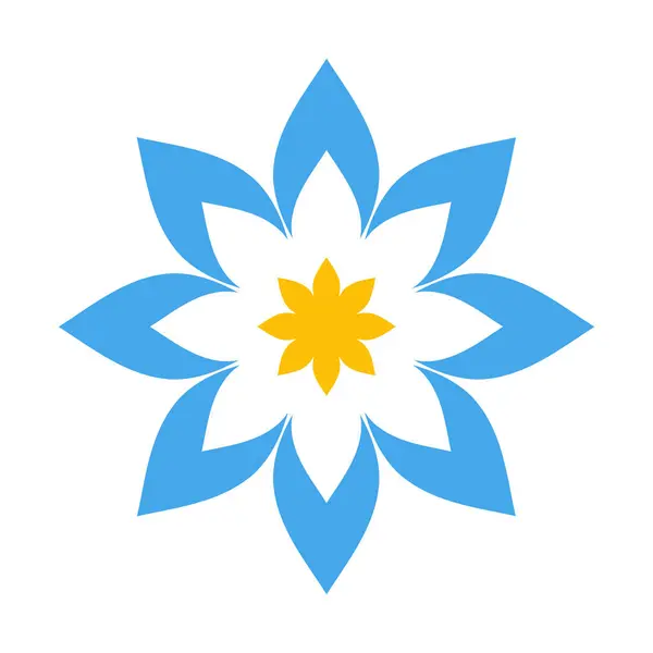 Ikona Symbolu Květiny Vektorová Ilustrace — Stockový vektor