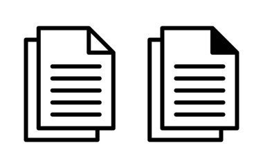 dizüstü simgeler, belge, vektör dosyası