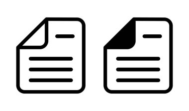 dizüstü simgeler, belge, vektör dosyası