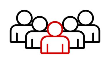 Sembol, insan ikonu. vektör dosyası.