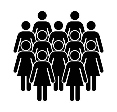 Sembol, kadınların simgesi. Vektör dosyası.
