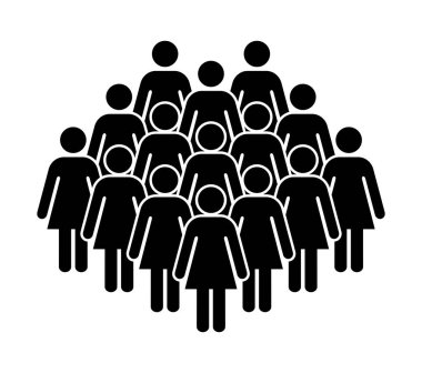 Sembol, kadınların simgesi. Vektör dosyası.