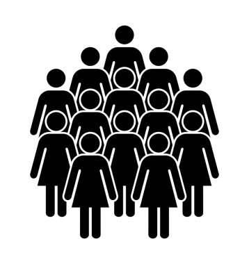 Sembol, kadınların simgesi. Vektör dosyası.