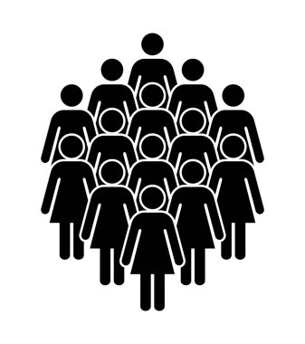 Sembol, kadınların simgesi. Vektör dosyası.