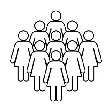 Sembol, kadınların simgesi. Vektör dosyası.