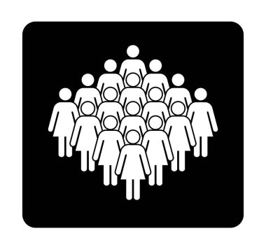 Sembol, kadınların simgesi. Vektör dosyası.