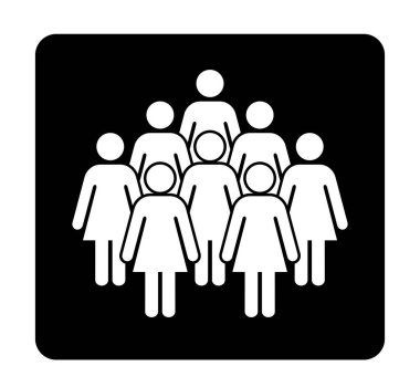 Sembol, kadınların simgesi. Vektör dosyası.