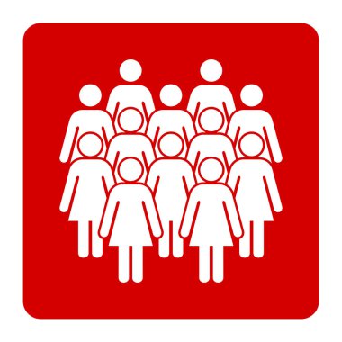 Sembol, kadınların simgesi. Vektör dosyası.