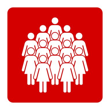 Sembol, kadınların simgesi. Vektör dosyası.