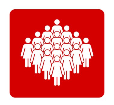 Sembol, kadınların simgesi. Vektör dosyası.