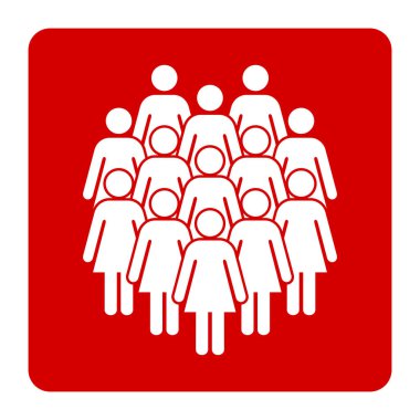 Sembol, kadınların simgesi. Vektör dosyası.