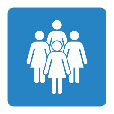 Sembol, kadınların simgesi. Vektör dosyası.