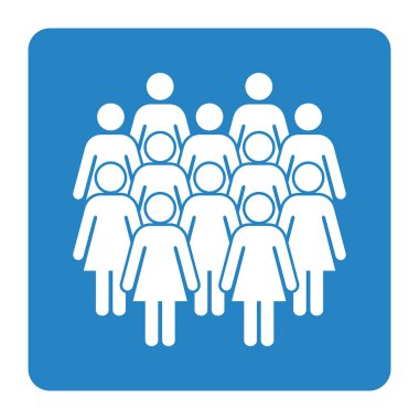 Sembol, kadınların simgesi. Vektör dosyası.