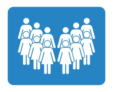 Sembol, kadınların simgesi. Vektör dosyası.