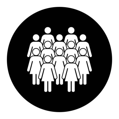 Sembol, kadınların simgesi. Vektör dosyası.