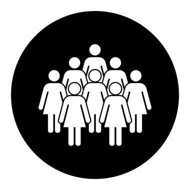 Sembol, kadınların simgesi. Vektör dosyası.