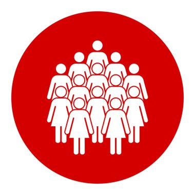 Sembol, kadınların simgesi. Vektör dosyası.