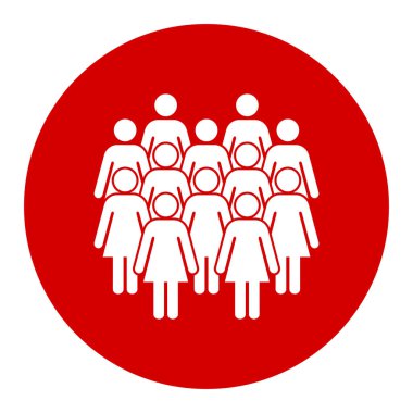 Sembol, kadınların simgesi. Vektör dosyası.