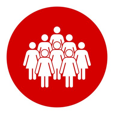 Sembol, kadınların simgesi. Vektör dosyası.