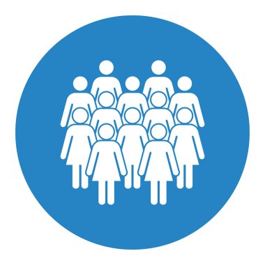 Sembol, kadınların simgesi. Vektör dosyası.