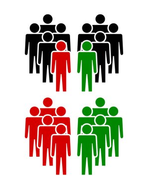 Sembol, insan ikonu. vektör dosyası.