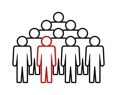 Sembol, insan ikonu. vektör dosyası.