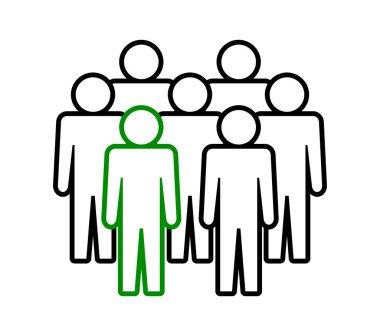 Sembol, insan ikonu. vektör dosyası.