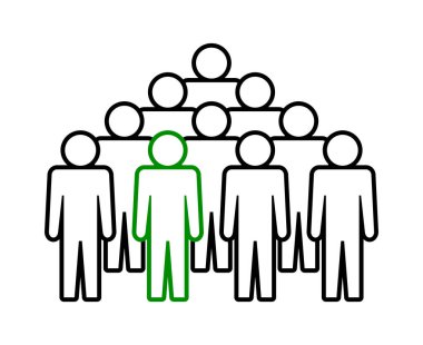 Sembol, insan ikonu. vektör dosyası.